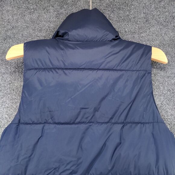 Old Navy Men's Puffer Vest Blue XS Sleeveless Full Zip Mock Neck Polyester - Picture 7 of 13